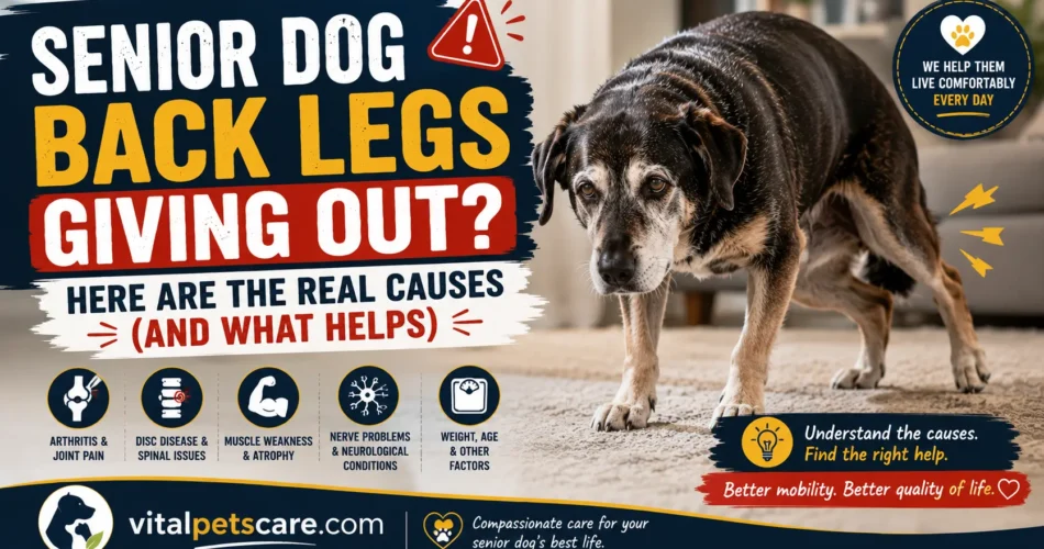 senior dog back legs giving out
