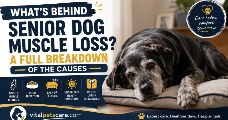normal aging versus serious muscle loss in senior dogs