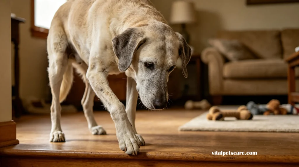 gentle walk for senior dog with arthritis