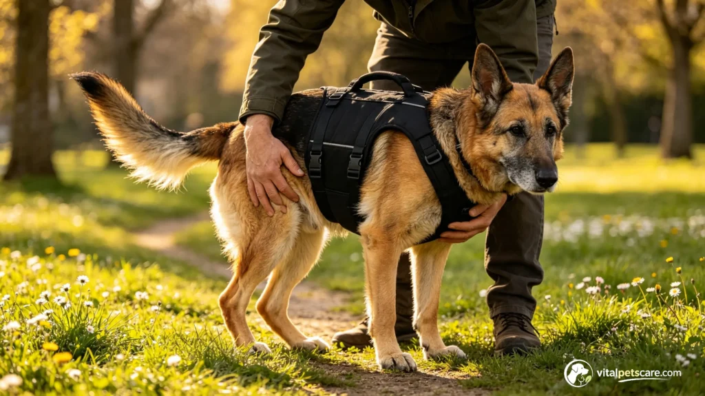 support harness for German Shepherd that struggles to get up
