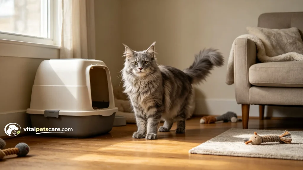 senior cat cognitive decline litter box confusion