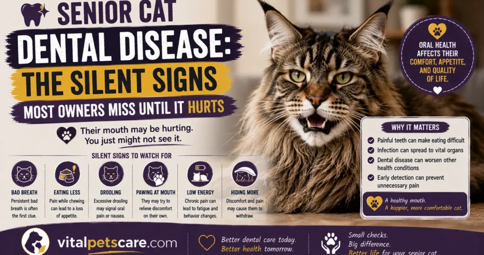 senior cat dental disease signs