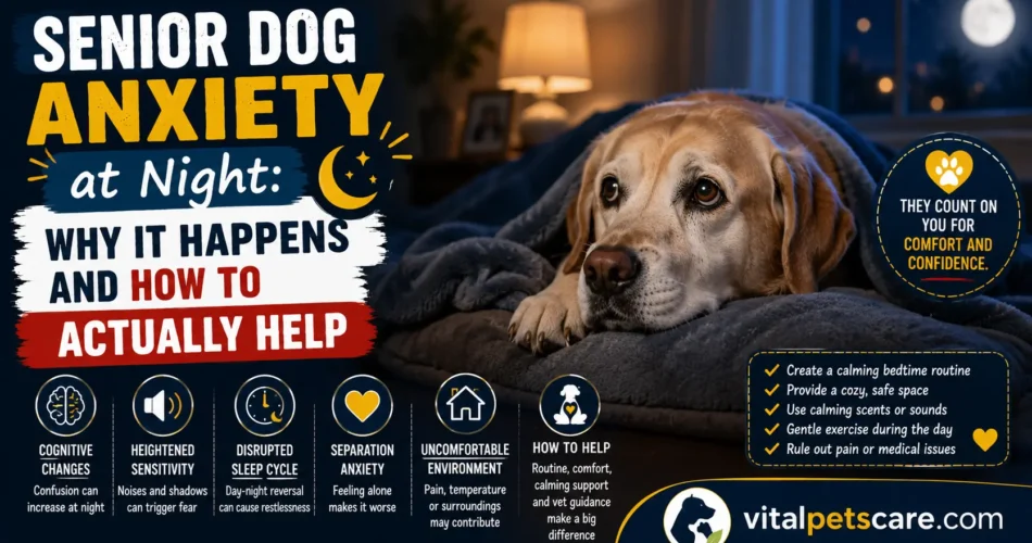 senior dog anxiety at night