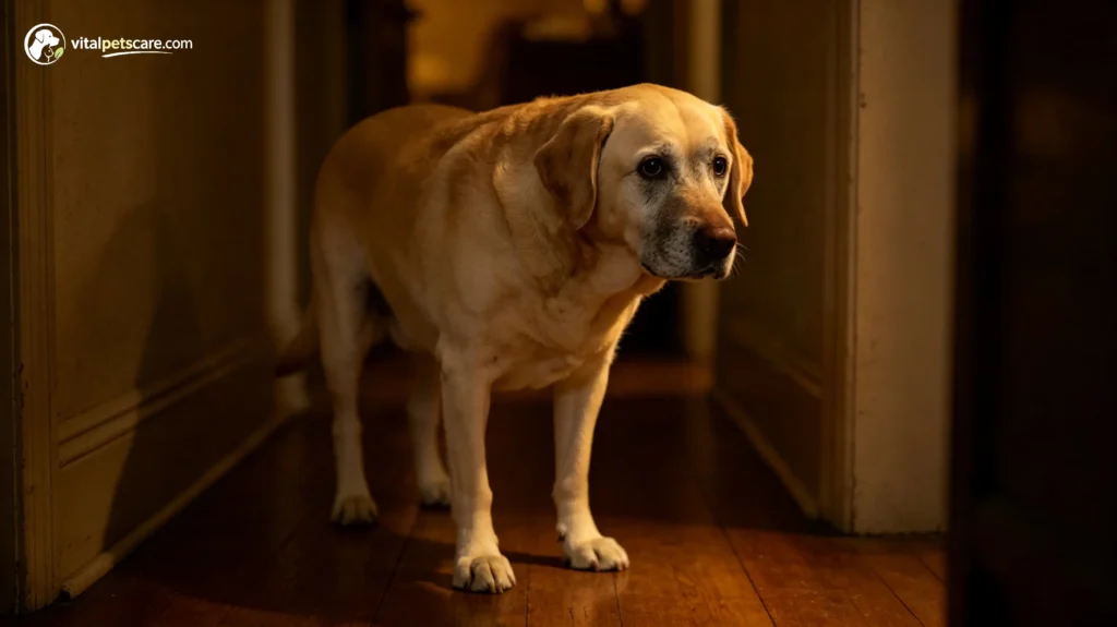 senior dog cognitive decline causing nighttime anxiety