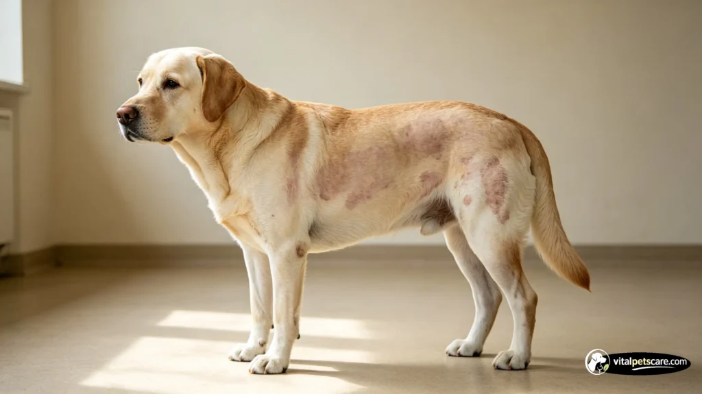dog losing hair on tail flea allergy causes"